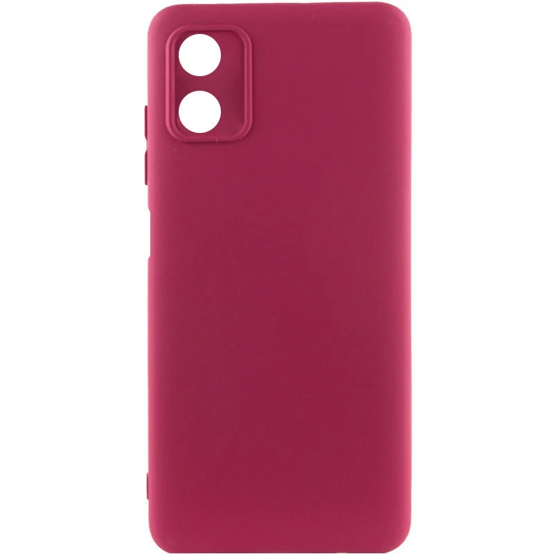 

Чехол Silicone Case Lakshmi с закрытой камерой для Motorola Moto G04 (Бордовый / Marsala), Бордовий / marsala