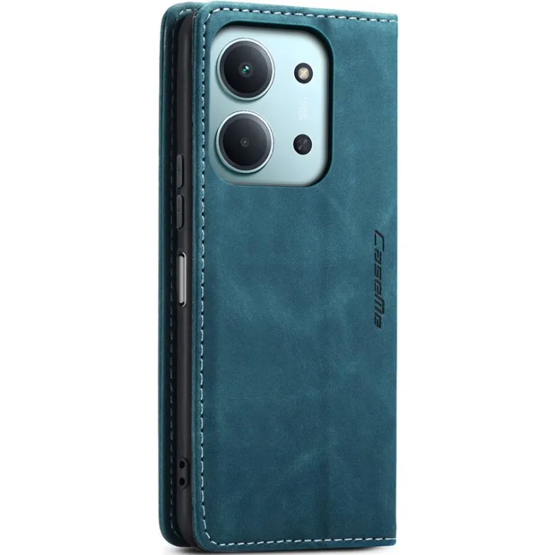 Шкіряний чохол-книжка CaseMe Velvet Nubuck для Xiaomi Redmi 15C (Global) – Green. Фото 4 з 5