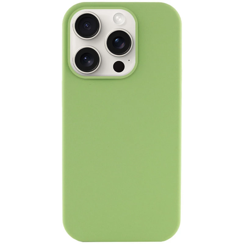 Чохол з закритим низом Silicone Case на Apple iPhone 15 Pro (6.1") – М'ятний / Mint. Фото 1 з 10
