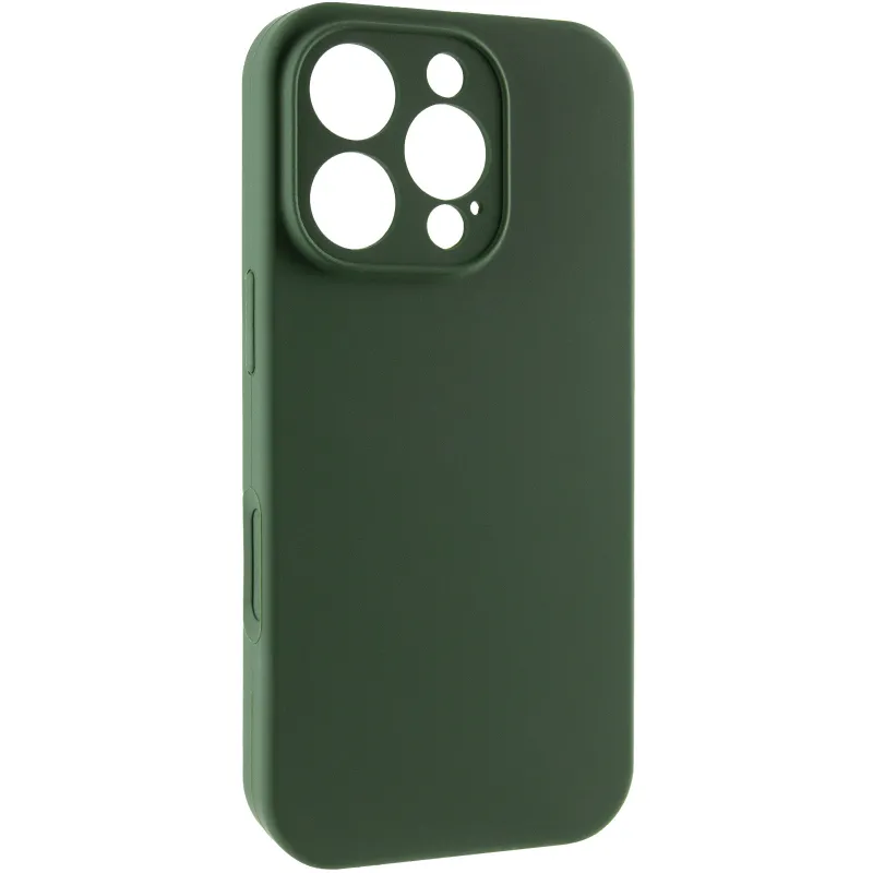 Чехол Silk Full Camera (AA) NO LOGO with Magnetic Fit для Apple iPhone 16 Pro – Зеленый / Cyprus Green. Фото 1 из 3