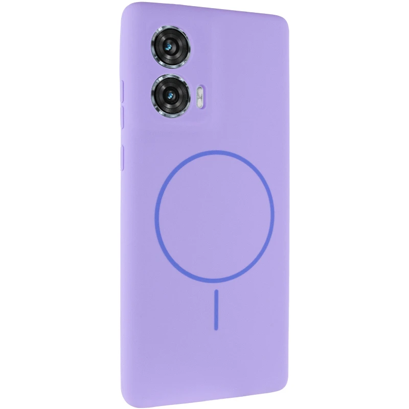 Чохол Silicone Cover Lakshmi Full Camera (AA) with Magnetic Fit для Motorola Edge 50 Fusion – Бузковий / Dasheen. Фото 1 з 10