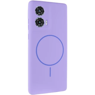 Чохол Silicone Cover Lakshmi Full Camera (AA) with Magnetic Fit для Motorola Edge 50 Fusion — Бузковий / Dasheen
