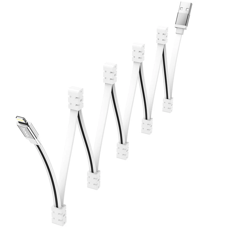 Дата кабель Hoco U103 Magnetic Absorption USB to Lightning (1m) – White. Фото 2 з 5