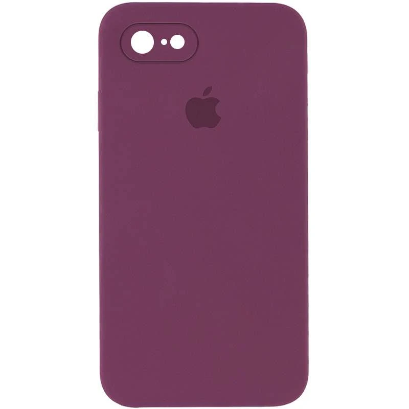 

Чохол Silicone Case Square з захистом камери на Apple iPhone 7 / 8 (4.7") (Бордовий / Maroon)