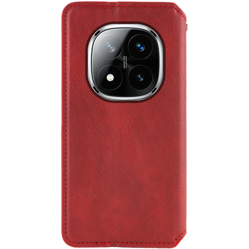Чохол книжка GETMAN Cubic для Xiaomi Redmi Note 15 Pro+ 5G – Червоний. Фото 3 з 4