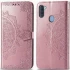 Кожаный чехол-книжка Art Case с визитницей для Samsung Galaxy A11 – Розовый. Фото 3 из 6