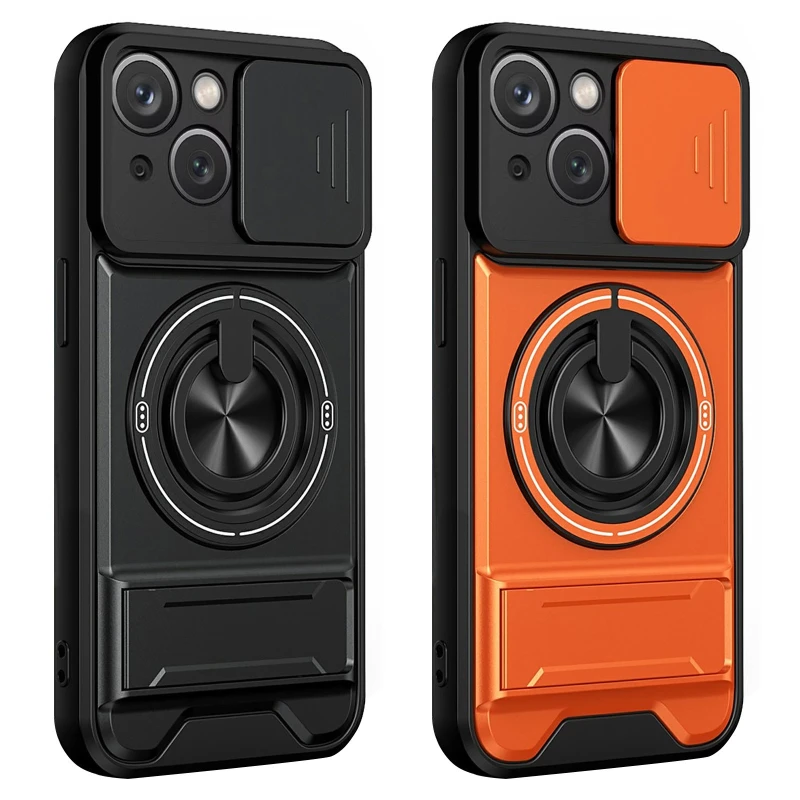 Ударостійкий чохол Camshield StandRing case для Apple iPhone 13 (6.1") фото 1 з 1