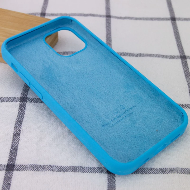 Чохол Silicone Case з закритим низом на Apple iPhone 15 (6.1") – Блакитний / Blue. Фото 3 з 3