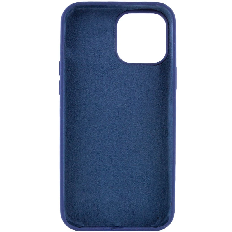 Чохол з закритим низом Silicone Case на Apple iPhone 15 Pro Max (6.7") – Синій / Deep navy. Фото 4 з 4