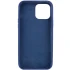 Чохол з закритим низом Silicone Case на Apple iPhone 15 Pro Max (6.7") – Синій / Deep navy. Фото 4 з 4
