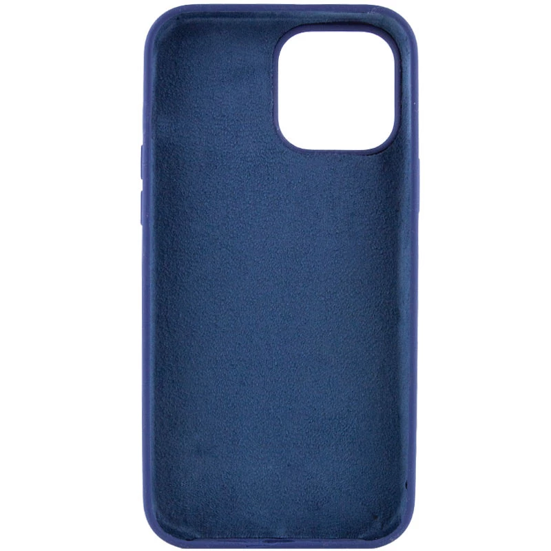 Чехол с закрытым низом Silicone Case для Apple iPhone 16 Pro Max – Синий / Deep navy. Фото 6 из 7