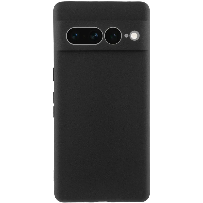 Чёрный силиконовый чехол Epik с защитой камеры для Google Pixel 7 Pro – Черный. Фото 3 из 7