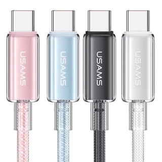 Дата кабель USAMS US-SJ660 Type-C to Type-C PD100W Cloud Series (1.2m) фото 1 з 1