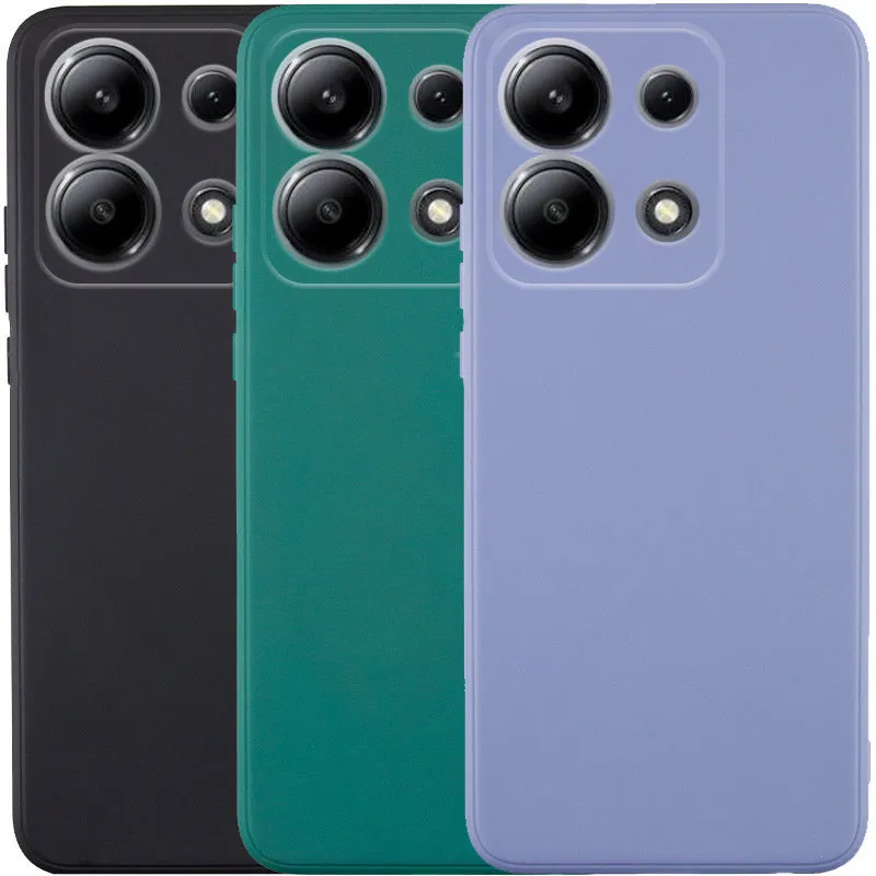 Цветной силиконовый чехол с защитой камеры для Xiaomi Poco C85 (Global) фото 1 из 1