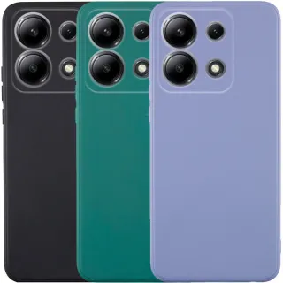 Цветной силиконовый чехол с защитой камеры для Xiaomi Poco C85 (Global)
