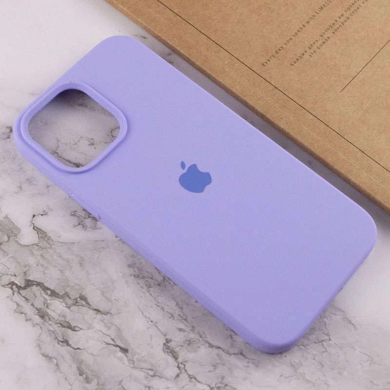 Чохол Silicone Case з закритим низом на Apple iPhone 13 Pro Max (6.7") – Бузковий / Dasheen. Фото 8 з 9