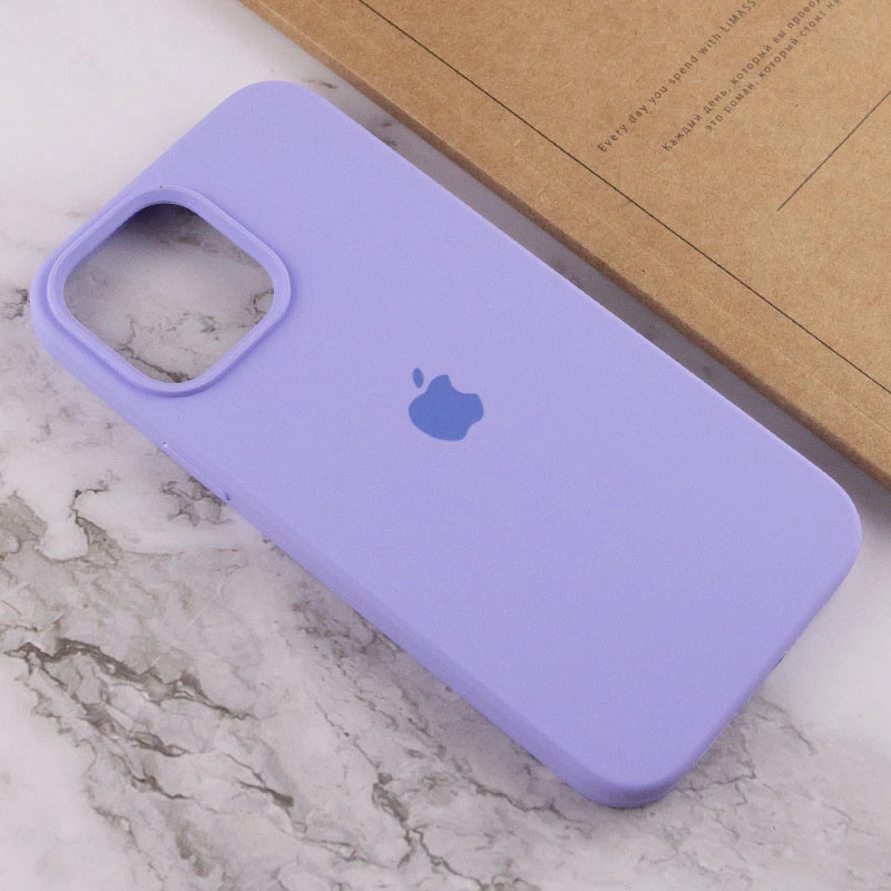 Чехол Silicone Case с закрытым низом для Apple iPhone 16 Pro Max – Сиреневый / Dasheen. Фото 8 из 9