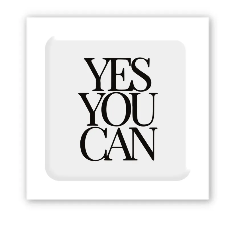 Стікер 3D до 5см Motivation color Collection – Yes you can. Фото 1 з 3