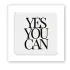 Стікер 3D до 5см Motivation color Collection – Yes you can. Фото 1 з 3