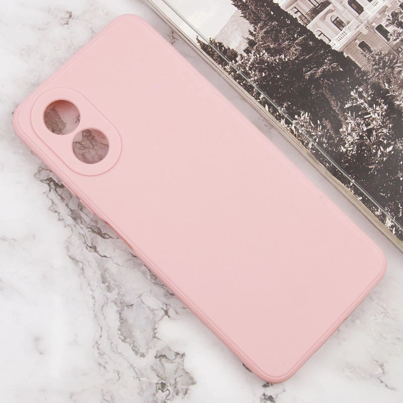 Кольоровий силіконовий чохол із захистом камери на Oppo A58 4G – Рожевий / Pink Sand. Фото 3 з 7