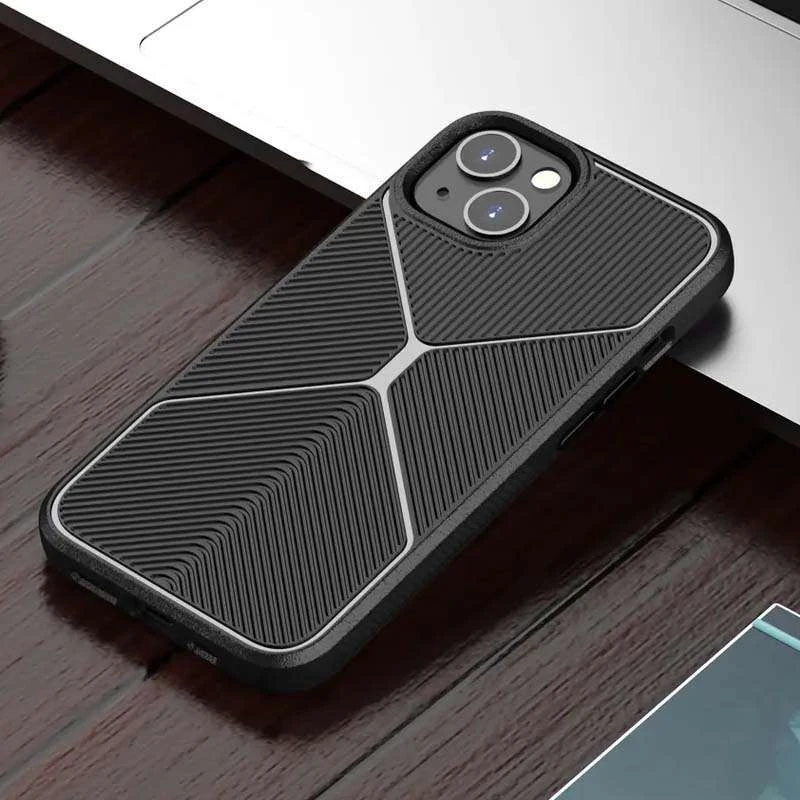 Фактурний ТПУ чохол на Apple iPhone 14 (6.1") – Чорний. Фото 6 з 6