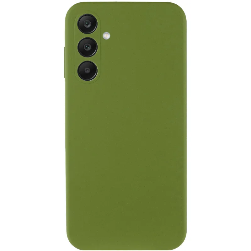 Чехол Silicone Cover Ummi Lakshmi Full Camera (AA) для Samsung Galaxy S25 FE – Зеленый / Dark green. Фото 4 из 4