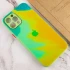 Скляний чохол Impasto на Apple iPhone 12 Pro (6.1") – Yellow green. Фото 2 з 3