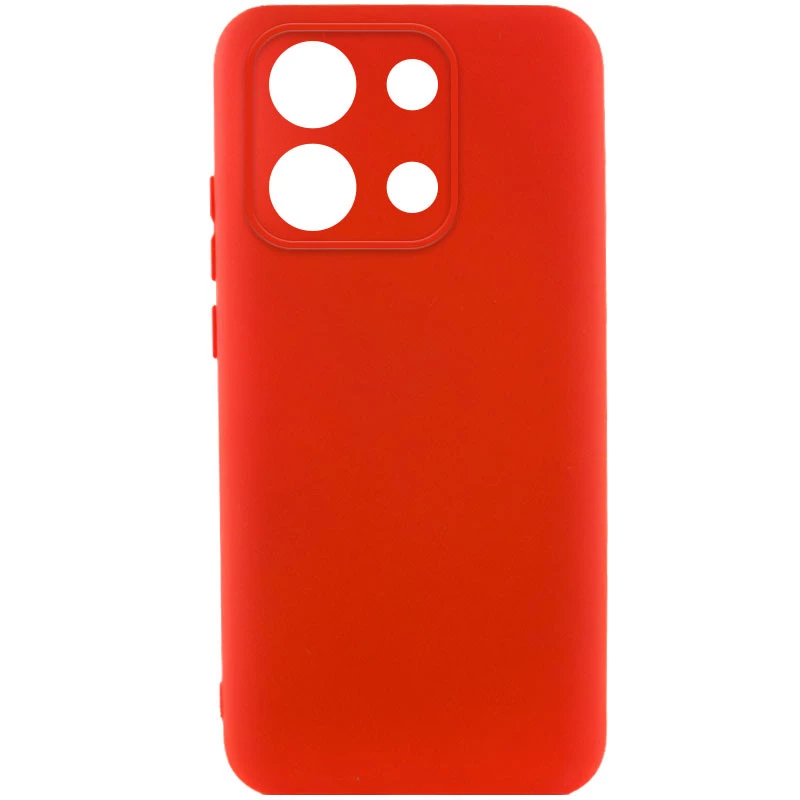 

Чехол Silicone Case Lakshmi Plus с закрытой камерой для Xiaomi Poco M6 Pro 4G (Красный / Red), Червоний / red