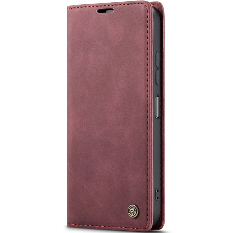 Шкіряний чохол-книжка CaseMe Velvet Nubuck для Samsung Galaxy A06 – Red. Фото 1 з 5