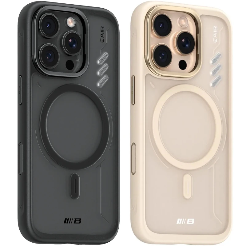 TPU+PC чохол Blueo Frosted Heat Dissipation Stand with MagSafe Apple iPhone 16 Pro Max фото 1 з 1