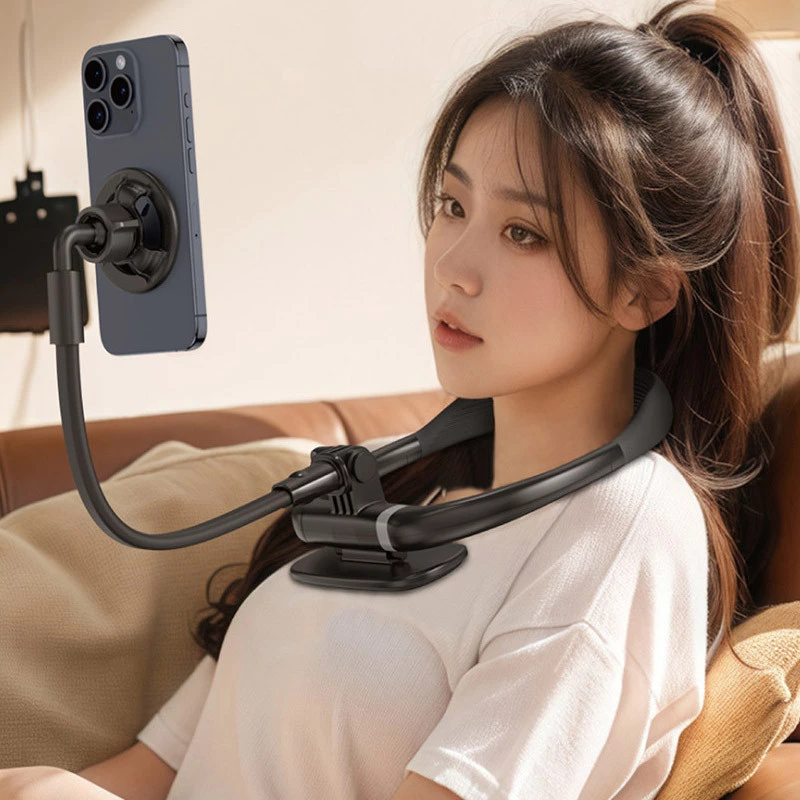 Тримач для телефону XO C156 на шею магнітний – Black. Фото 5 з 6