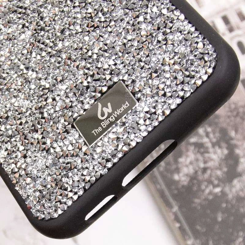 TPU чехол Bling World Rock Diamond для Samsung Galaxy S23+ – Серебряный. Фото 7 из 7
