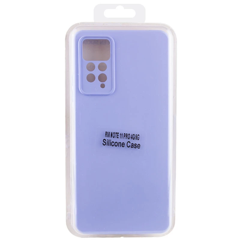 Чохол Silicone Case Lakshmi Premium з закритою камерою на Xiaomi Redmi Note 11 Pro 4G/5G – Бузковий / Dasheen. Фото 5 з 6