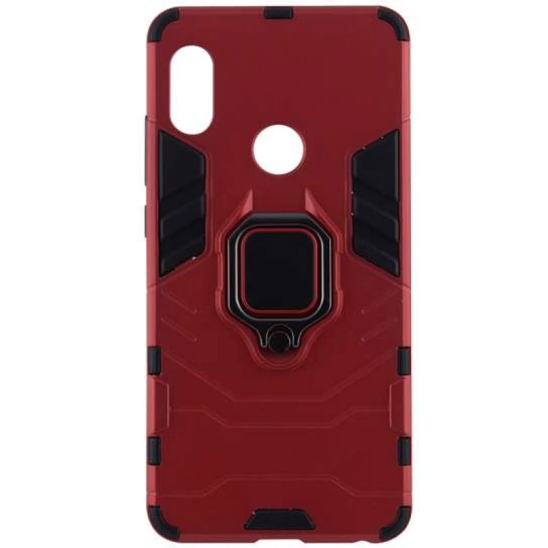 Протиударний чохол Transformer з кільцем на Xiaomi Redmi Note 5 Pro / Note 5 (AI Dual Camera) – Червоний / Dante Red. Фото 2 з 7