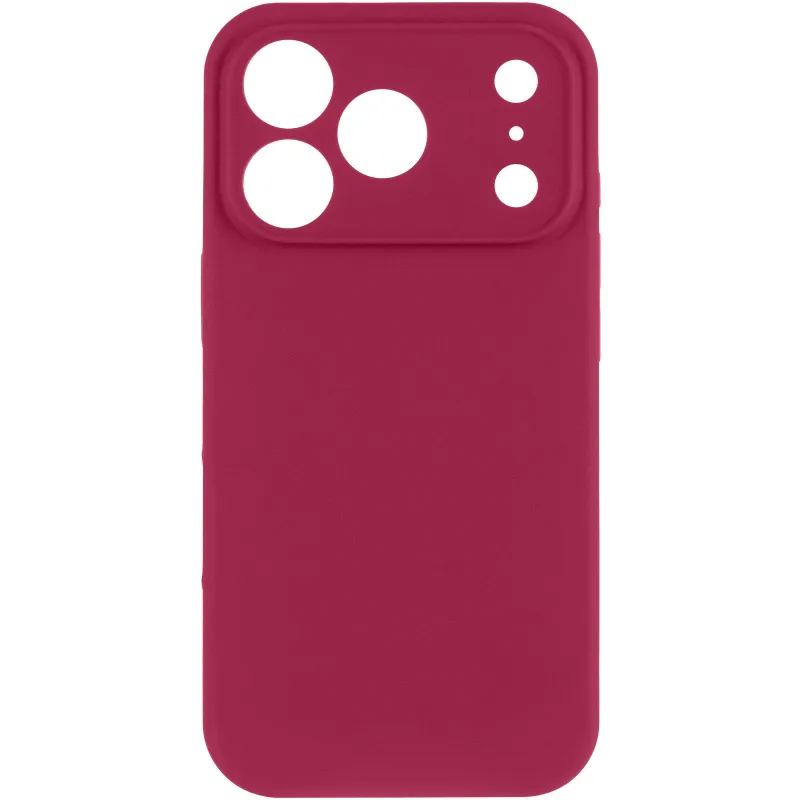 Чехол Silk Full Camera Protective (AA) NO LOGO для Apple iPhone 17 Pro Max (6.9") – Красный / Rose Red. Фото 2 из 5