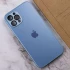 Силиконовый сапфирный чехол со стеклянной поверхностью на Apple iPhone 12 Pro (6.1") – Sierra Blue. Фото 8 из 10