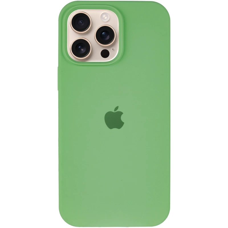 Чохол Silicone Case з закритим низом на Apple iPhone 16 Pro – М'ятний / Mint. Фото 3 з 8