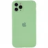Чехол Silicone Case с защитой камеры для Apple iPhone 12 Pro (6.1") – Мятный / Mint. Фото 1 из 2