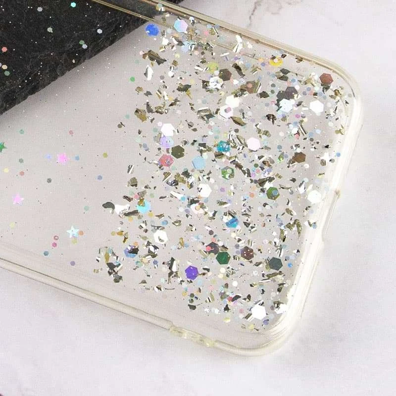 Чехол с блестками и защитой камеры для Apple iPhone XS Max (6.5") – Прозрачный. Фото 3 из 3