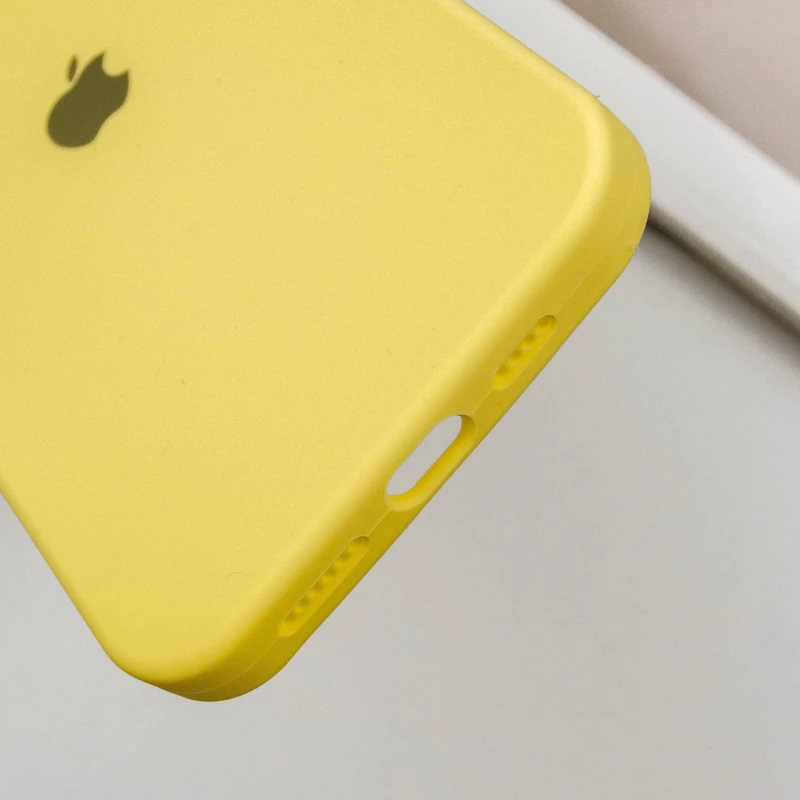 Чохол Silicone Case з закритим низом на Apple iPhone 16 Plus – Жовтий / Yellow. Фото 7 з 8