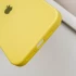Чохол Silicone Case з закритим низом на Apple iPhone 16 – Жовтий / Yellow. Фото 7 з 8