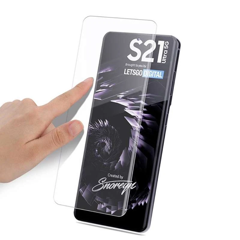 3D защитное стекло Mocolo с УФ лампой для Samsung Galaxy S21 Ultra – Прозрачный. Фото 3 из 6