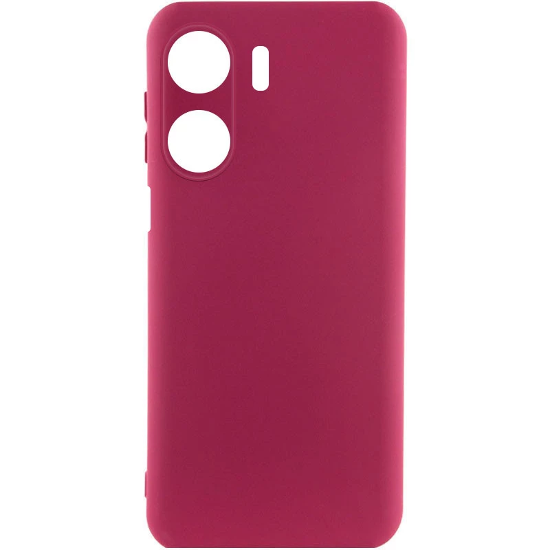 Чохол Silicone Case Lakshmi з закритою камерою на Xiaomi Poco C65 – Бордовий / Marsala. Фото 2 з 3