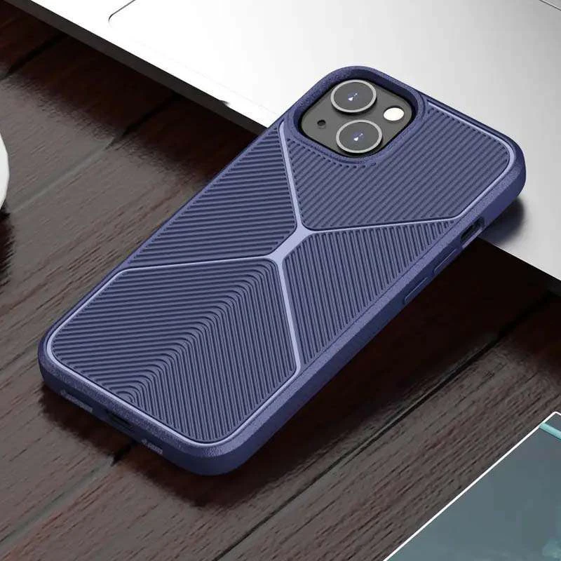 Фактурный ТПУ чехол на Apple iPhone 13 (6.1") – Синий. Фото 2 из 2