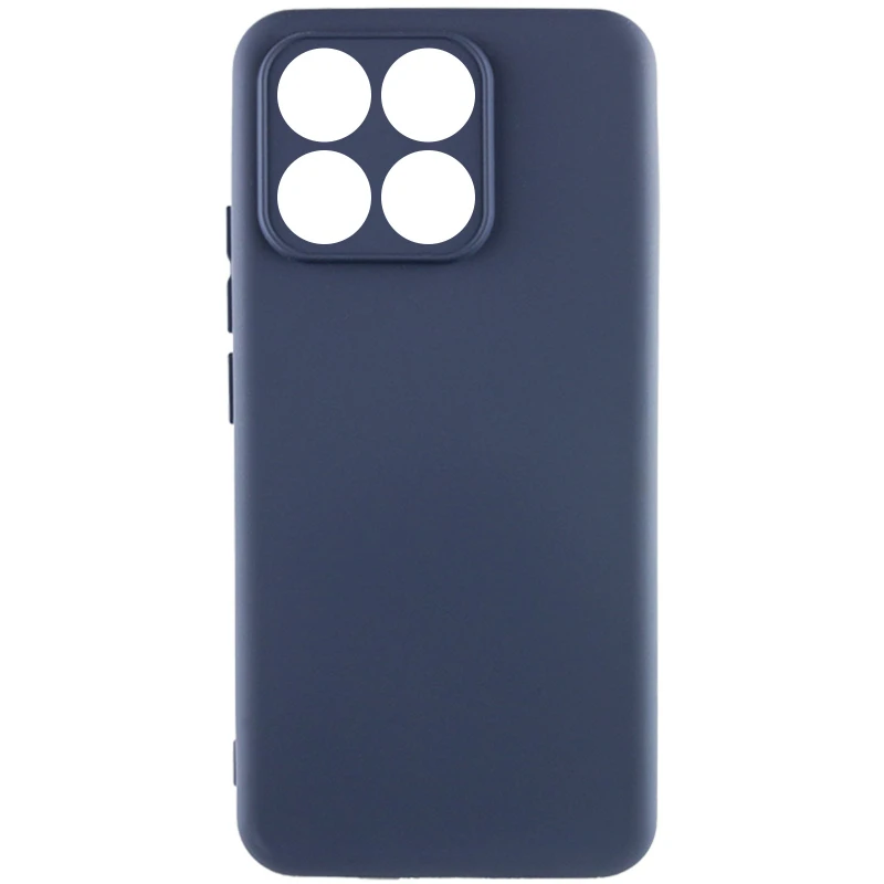 Цветной силиконовый чехол GETMAN с закрытой камерой на Motorola Moto G15 4G – Синий / Midnight blue. Фото 1 из 2