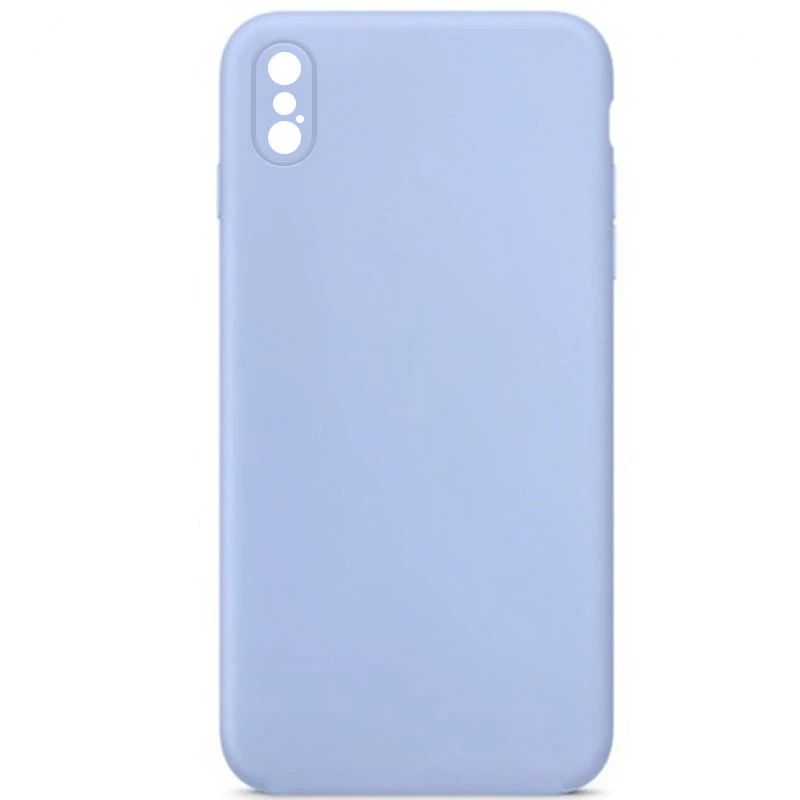 Чохол Silicone Case Square L з захистом камери на Apple iPhone XS – Блакитний / Lilac Blue. Фото 1 з 1