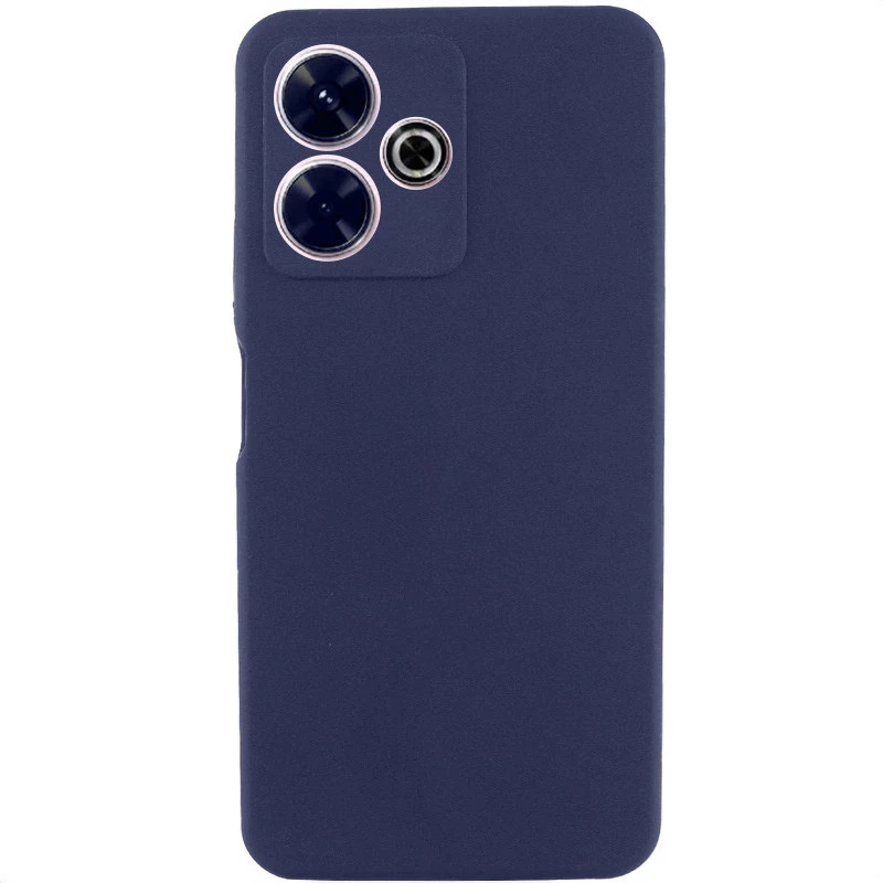 Чохол Silicone Case Lakshmi Premium з закритою камерою на Xiaomi Redmi Note 14 5G – Темно-синій / Midnight blue. Фото 1 з 1