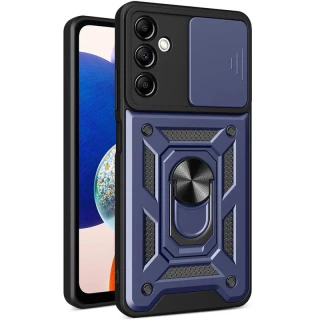 Ударопрочный чехол Serge Ring с защитой камеры для Samsung Galaxy A14 4G/5G — Синий