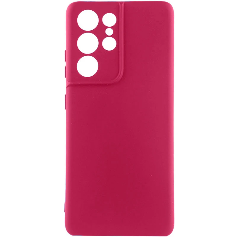 

Чехол Silicone Case Lakshmi с закрытой камерой для Samsung Galaxy S23 Ultra (Бордовый / Marsala), Бордовий / marsala