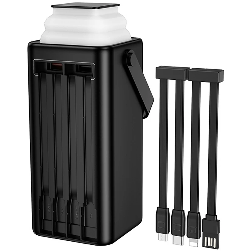 Портативное ЗУ Power Bank Borofone BJ65A High 22.5W+PD20W with cable 50000 mAh – Black. Фото 5 из 6